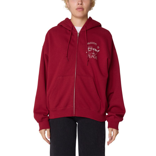 Obey Γυναικεία ζακέτα Peace Baggy Relaxed Zip Hood Fleece
